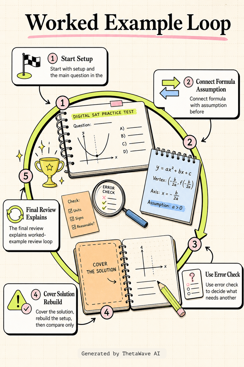Infographic for 800 SAT Math Scorer - Math Walkthrough - Digital SAT Practice Test 1