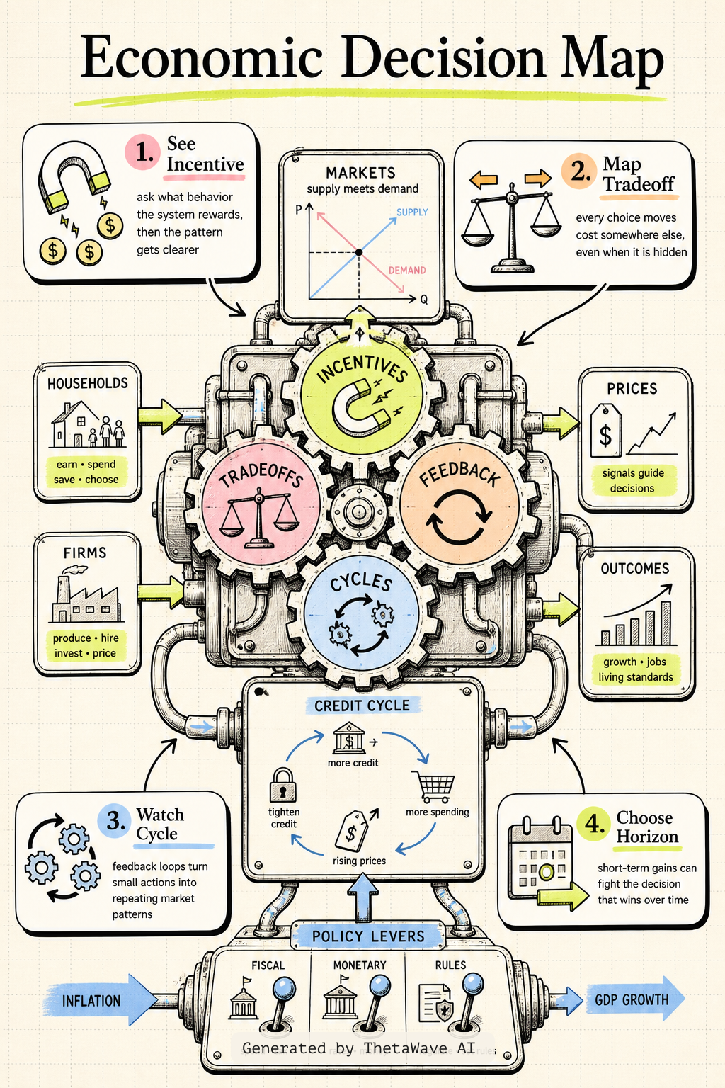 Infographic for ALL OF ECONOMICS in 20 minutes