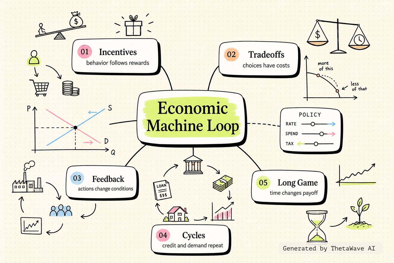 Mind map for ALL OF ECONOMICS in 20 minutes
