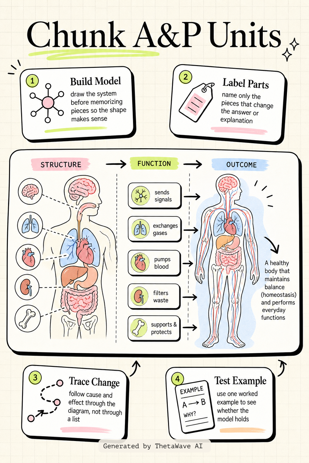 Infographic for Anatomy & Physiology 1: ENTIRE Course Explained in One Video