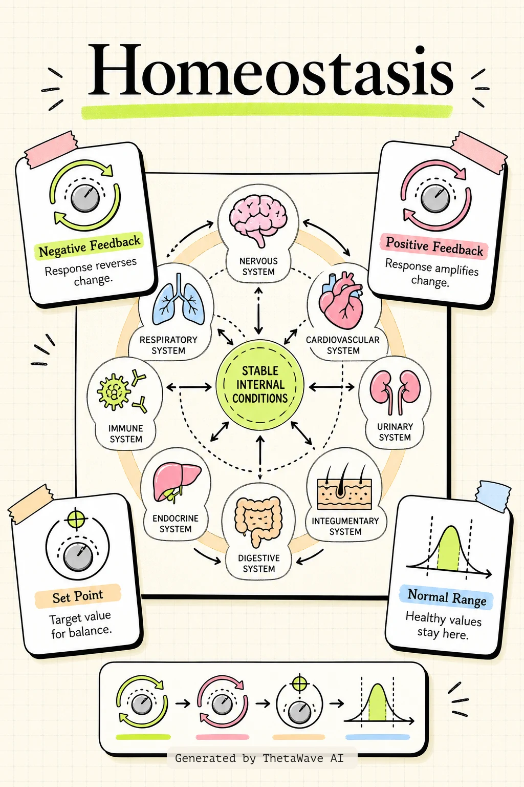 Infographic for Anatomy and Physiology 2e: 1.5 Homeostasis
