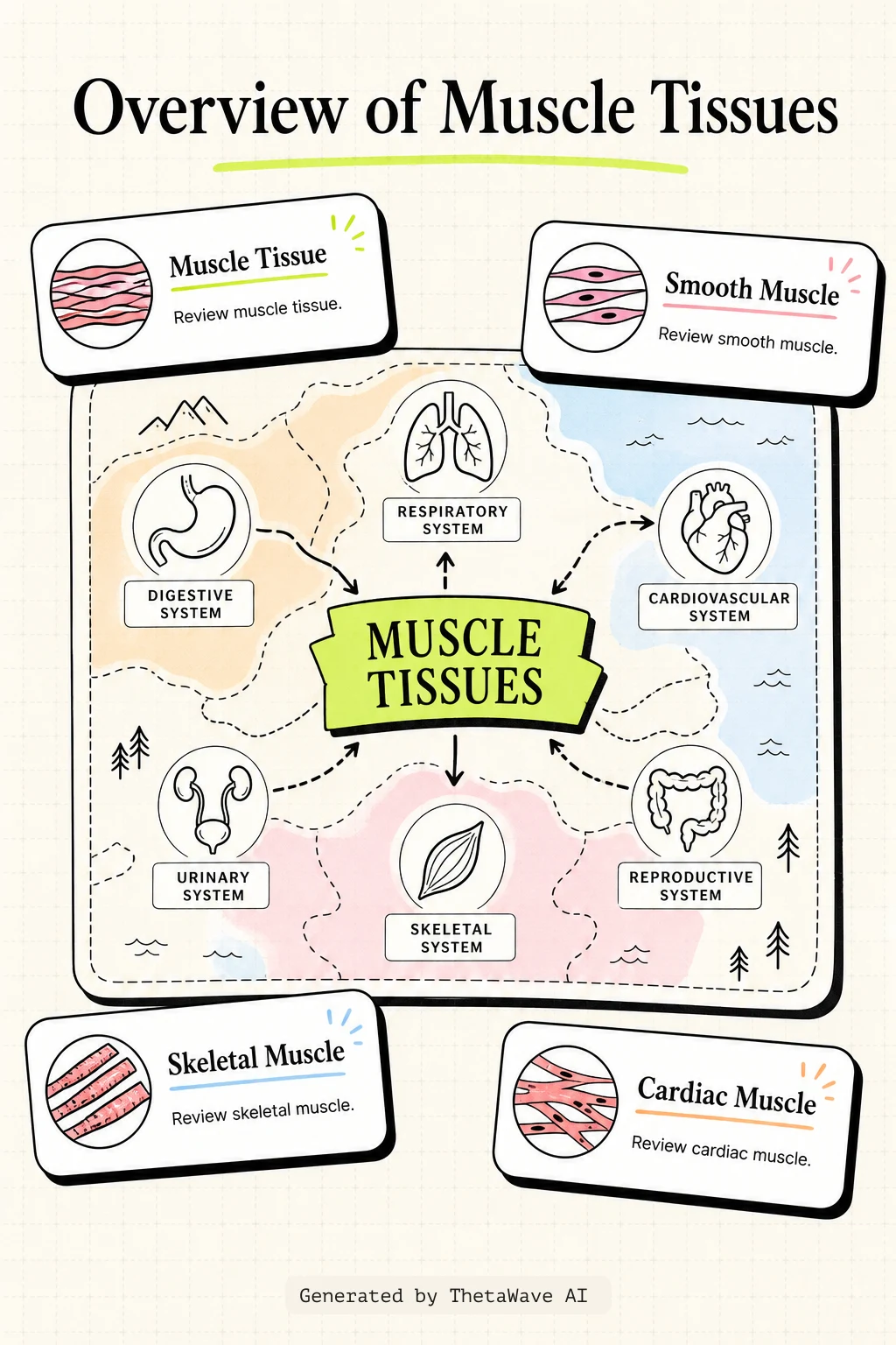 Infographic for Anatomy and Physiology 2e: 10.1 Overview of Muscle Tissues