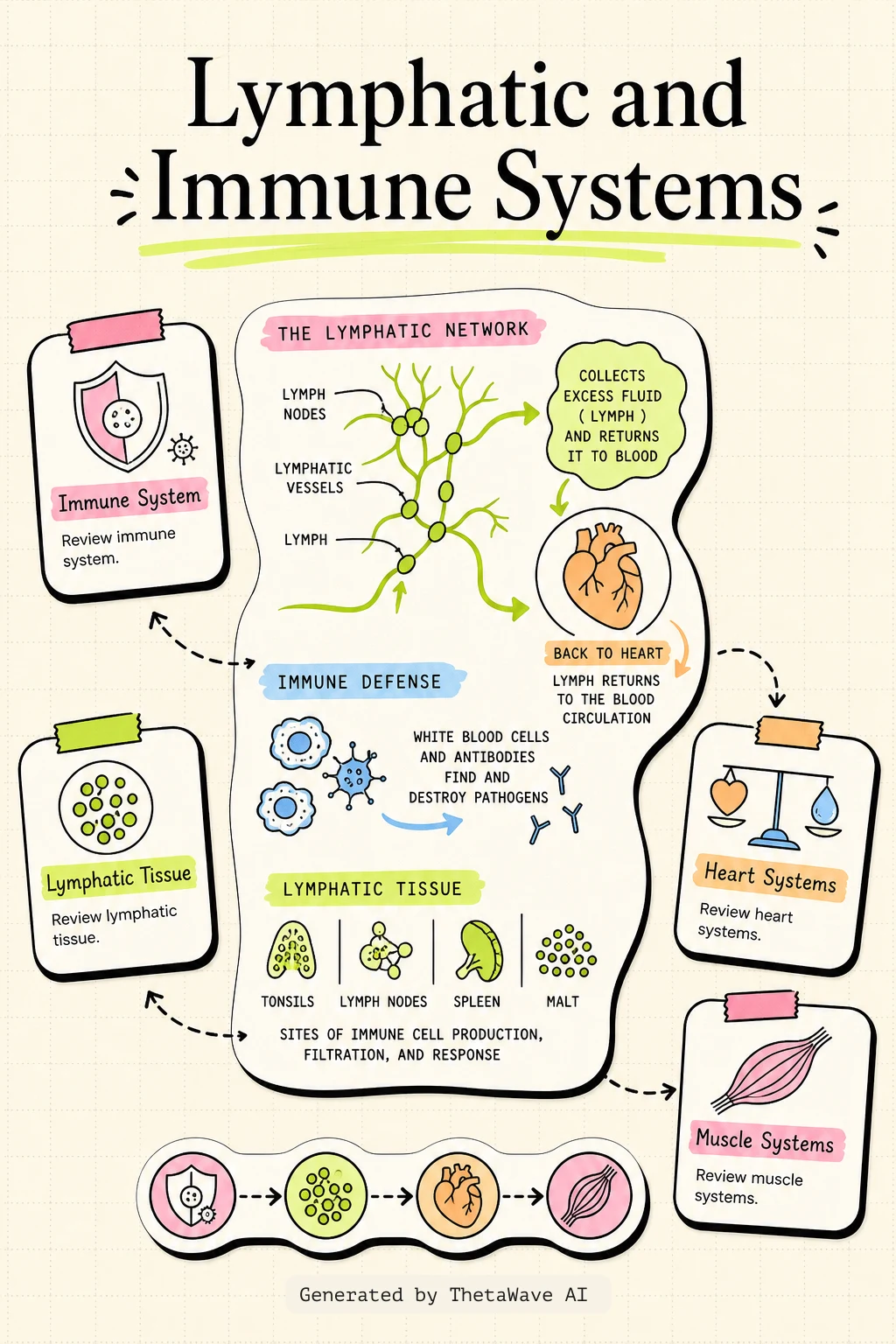 Infographic for Anatomy and Physiology 2e: 21.1 Anatomy of the Lymphatic and Immune Systems