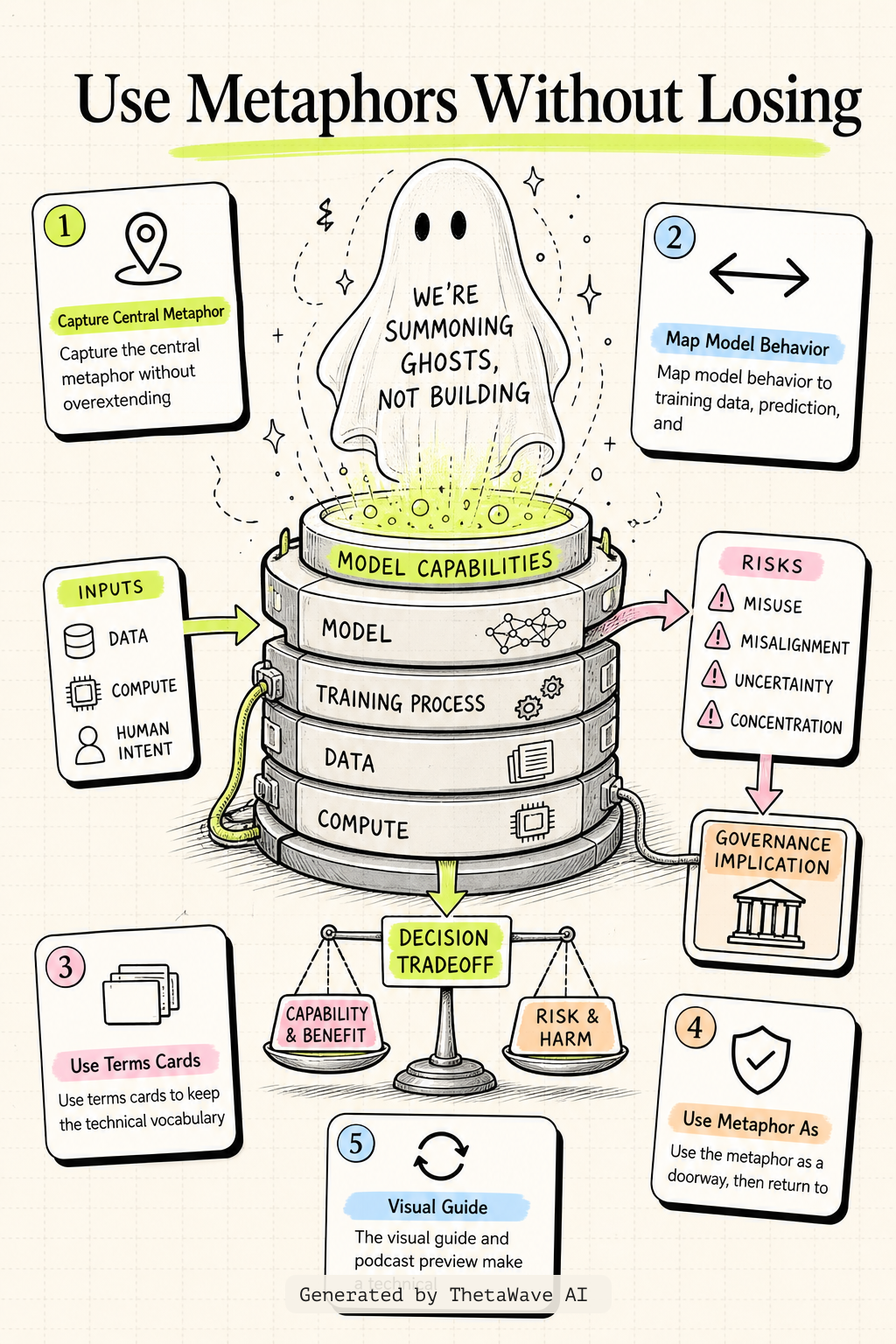 Infographic for Andrej Karpathy — “We’re summoning ghosts, not building animals”