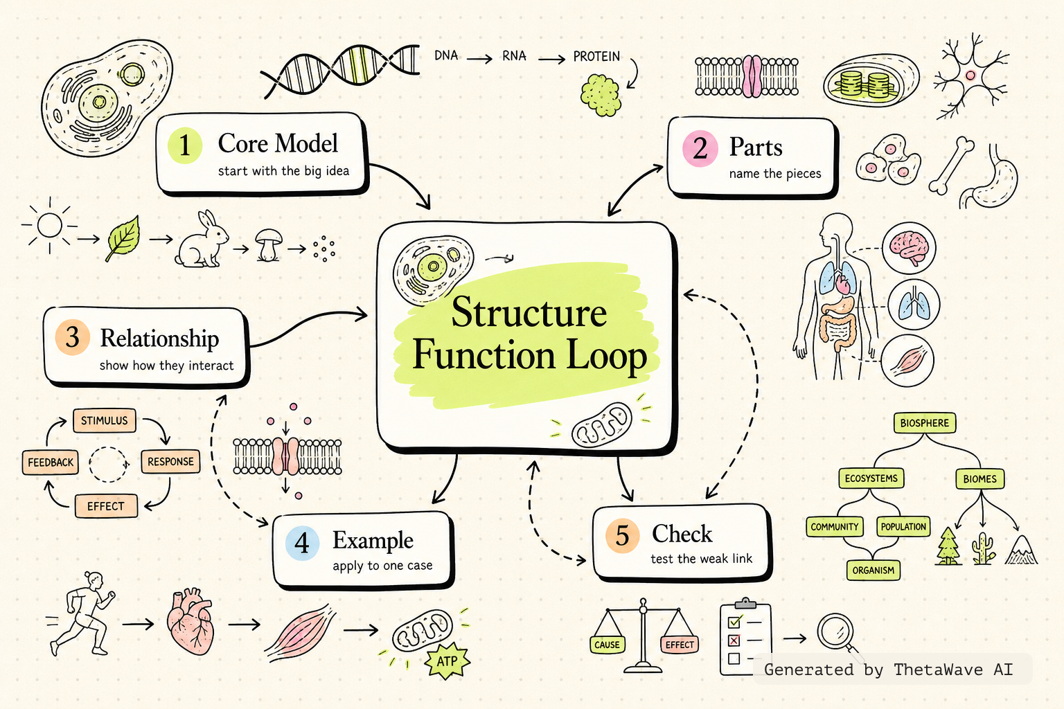 Mind map for AP Bio Speed Review - ALL 8 Units
