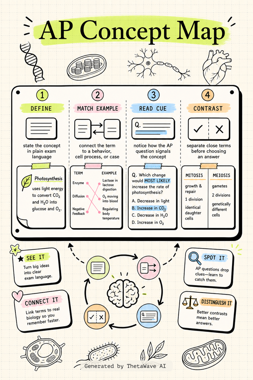 Infographic for AP Bio Speed Review: Master All 8 Units in 56 Minutes!