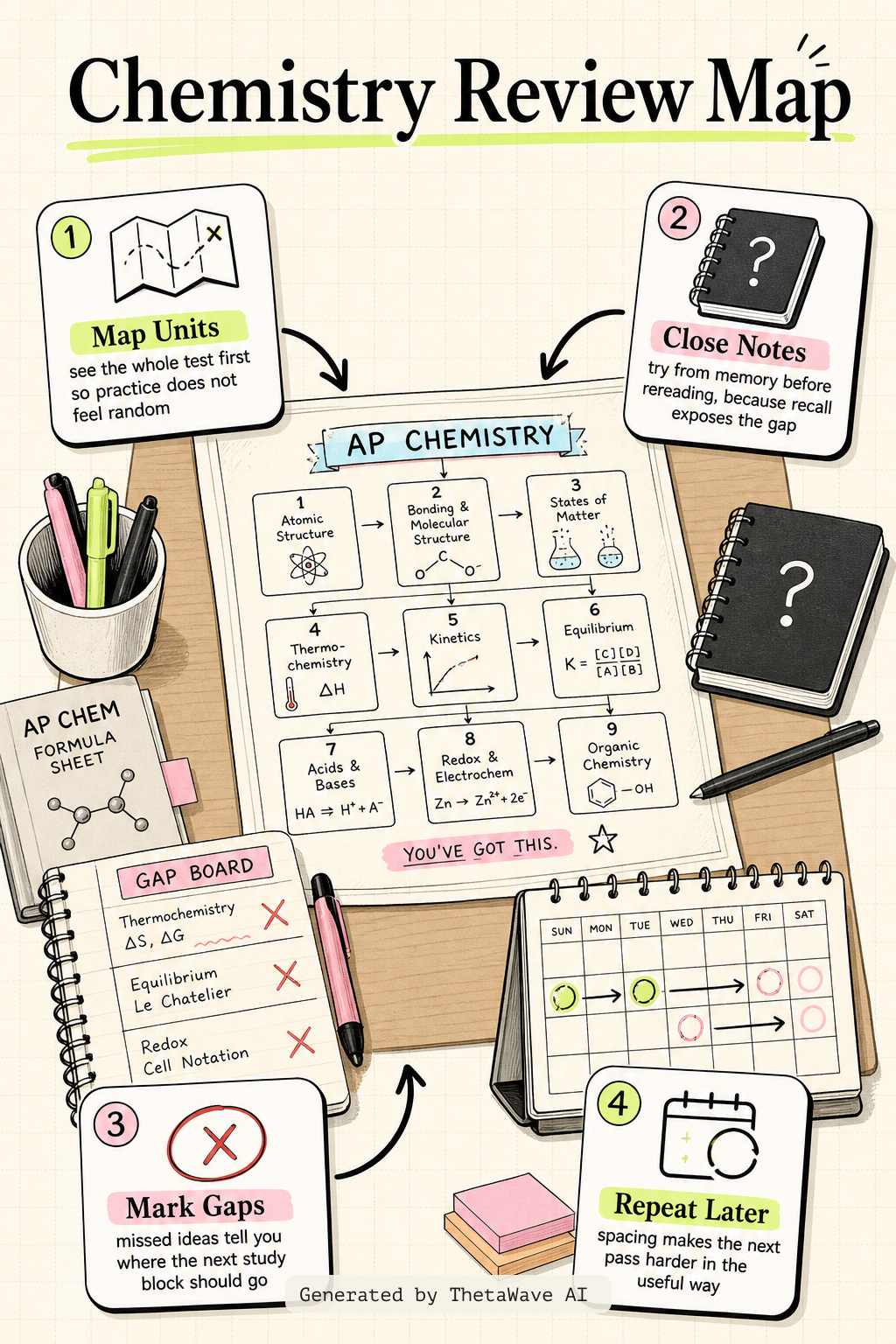 Infographic for AP Chemistry Cram Session 2025 | Review the ENTIRE AP Chem Course Before Exam Day