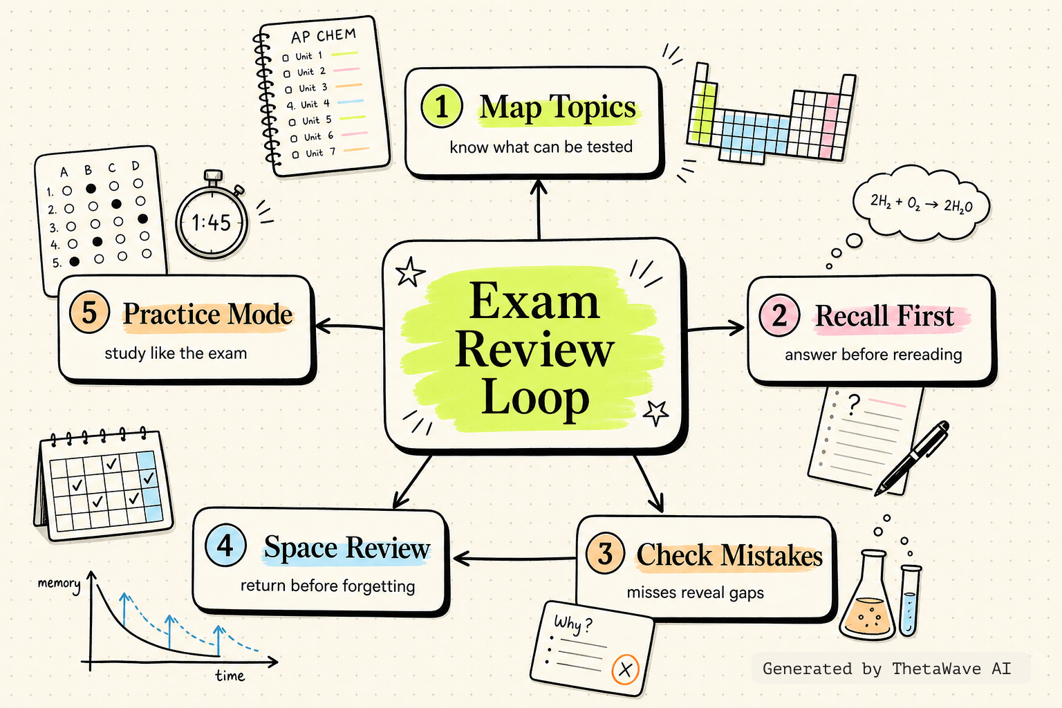 Mind map for AP Chemistry Cram Session 2025 | Review the ENTIRE AP Chem Course Before Exam Day