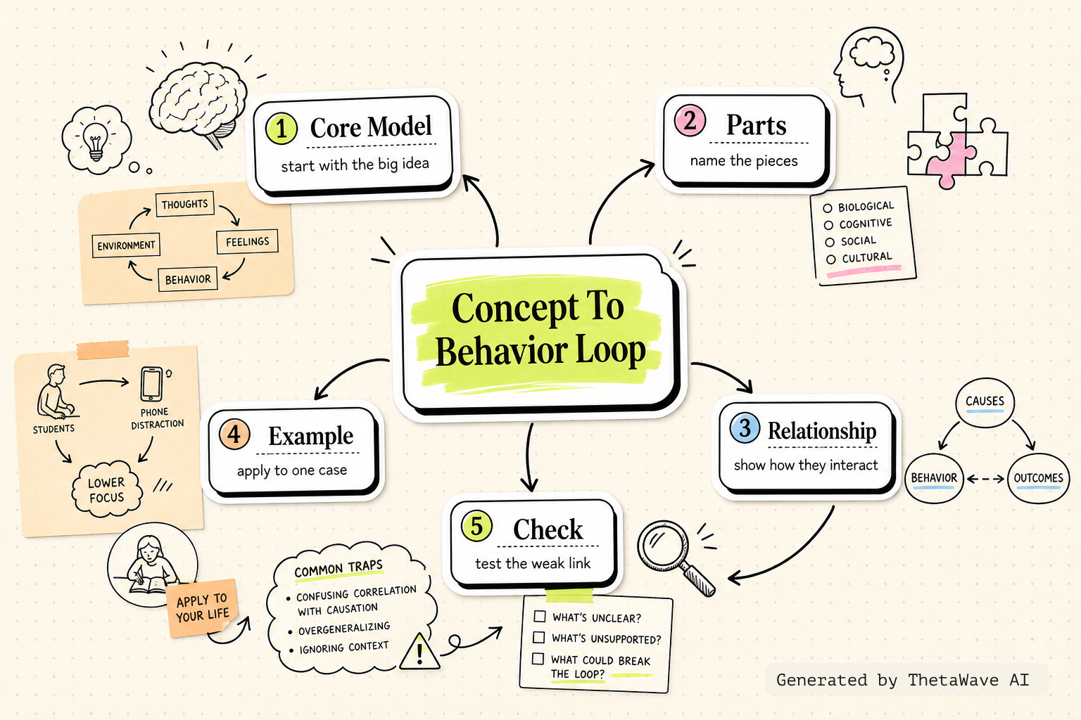 Mind map for AP Psychology Unit 1 Review