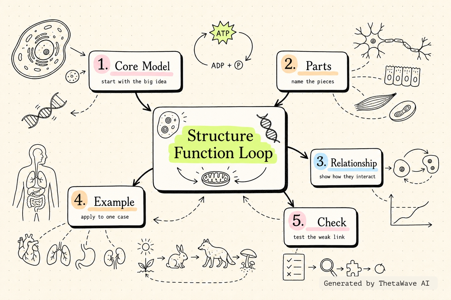 Mind map for BIOLOGY explained in 17 Minutes