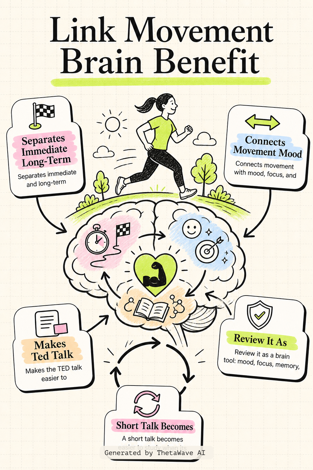 Infographic for The Brain-Changing Benefits of Exercise | Wendy Suzuki | TED