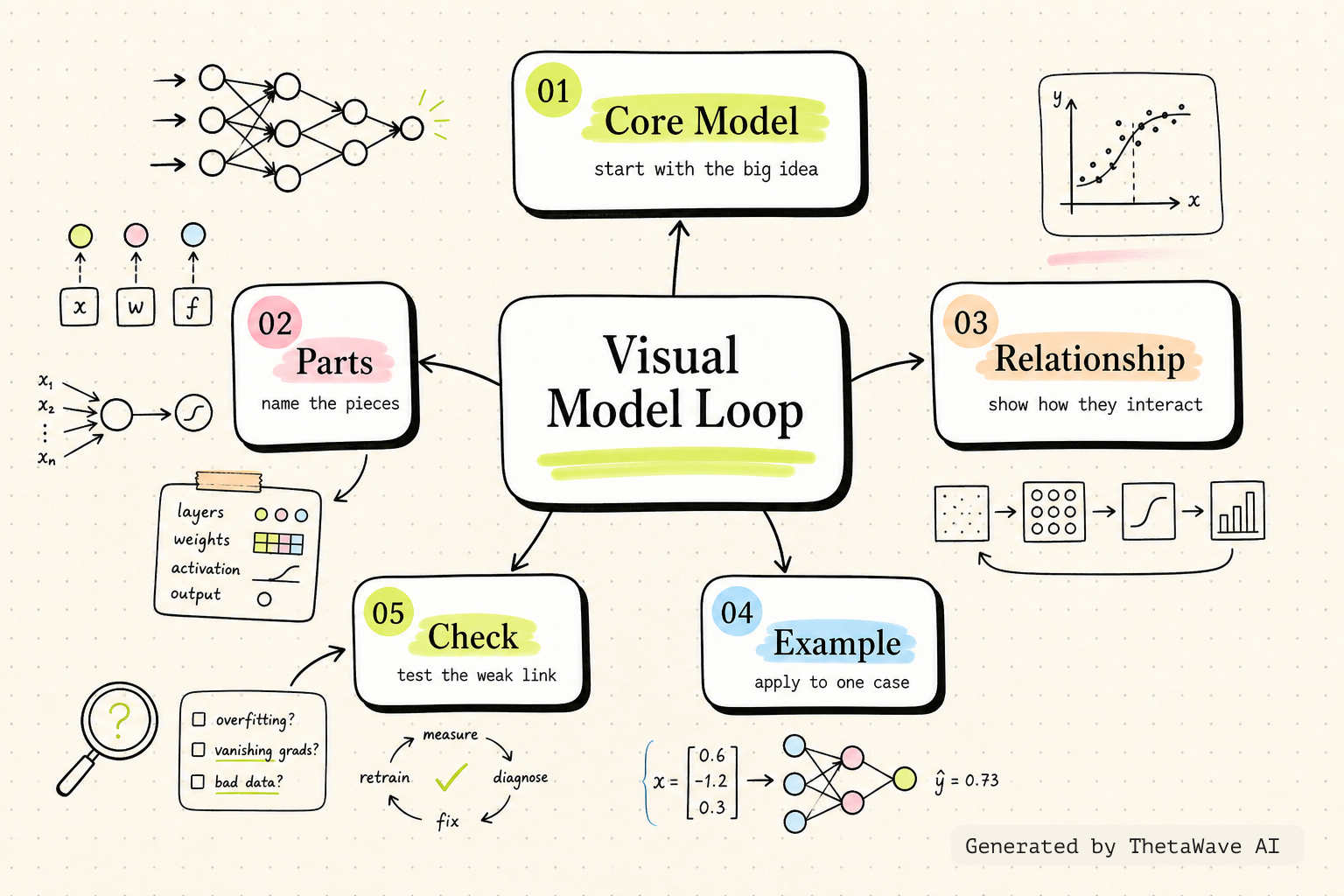 Mind map for But what is a neural network? | Deep learning chapter 1