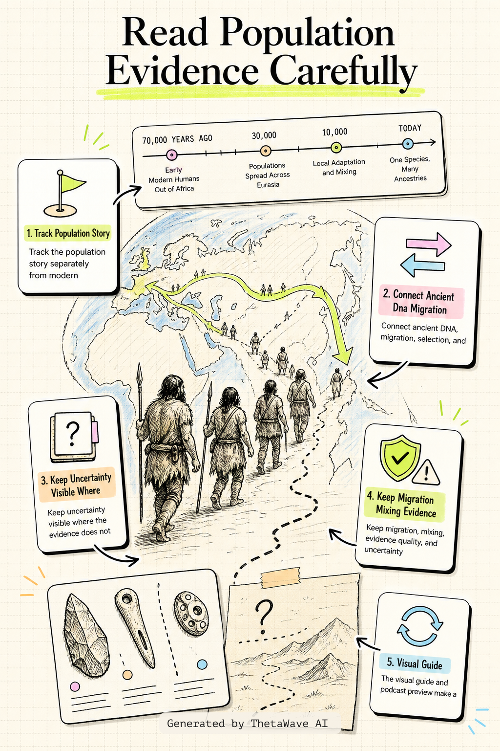 Infographic for David Reich — How one small tribe conquered the world 70,000 years ago