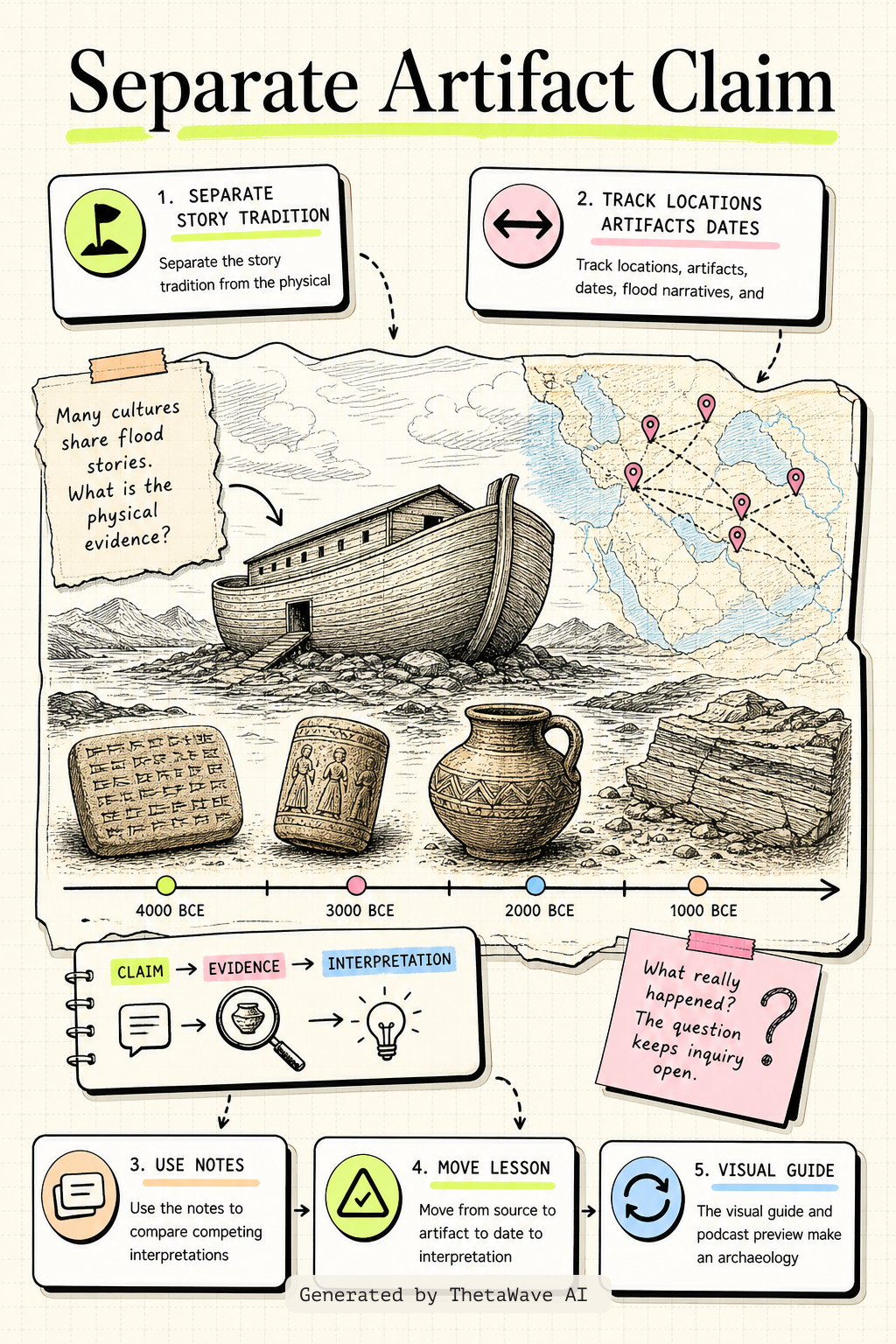 Infographic for Deciphering Secrets of Ancient Civilizations, Noah's Ark, and Flood Myths | Lex Fridman Podcast #487