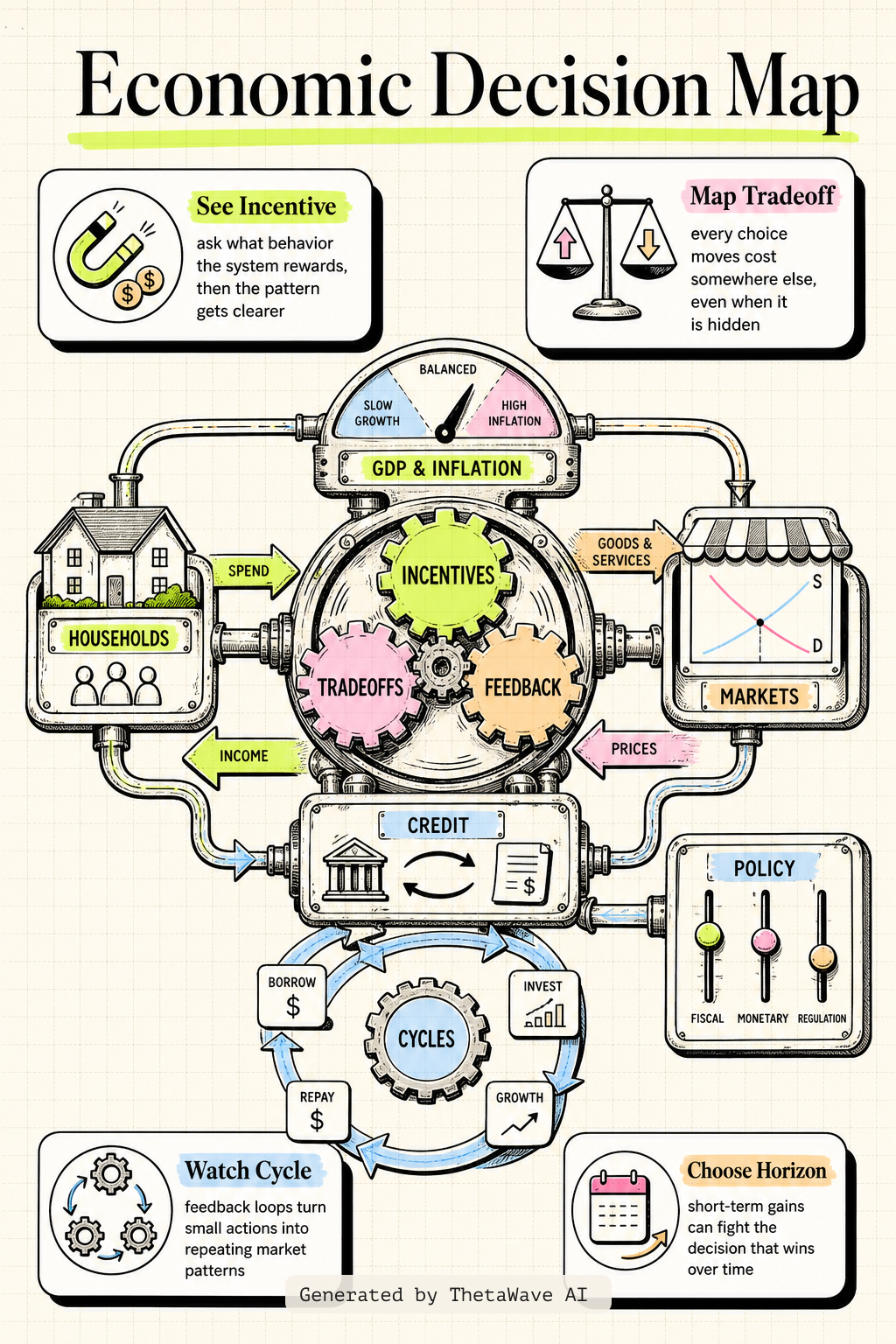 Infographic for Fundamentals of Finance & Economics for Businesses - Crash Course