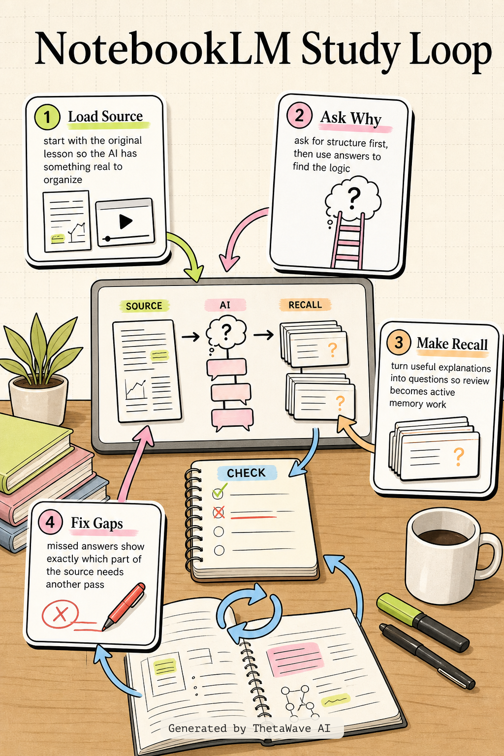 Infographic for How to Learn FASTER With AI - Google NotebookLM