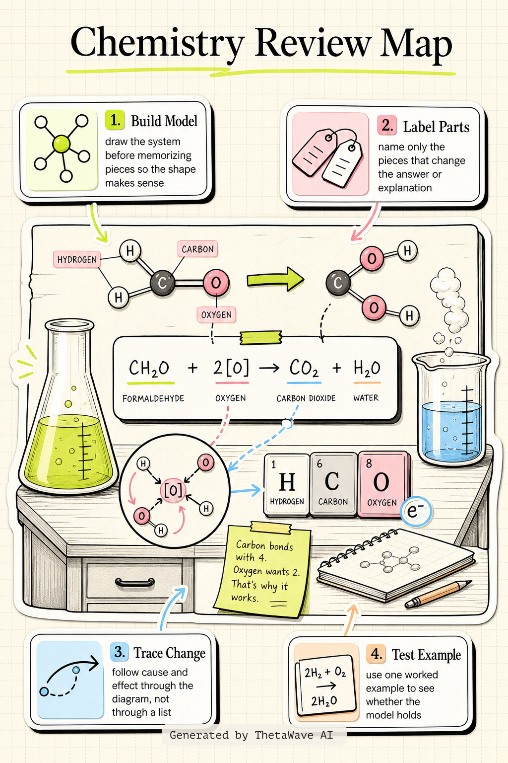 Infographic for How to study CHEMISTRY so FAST