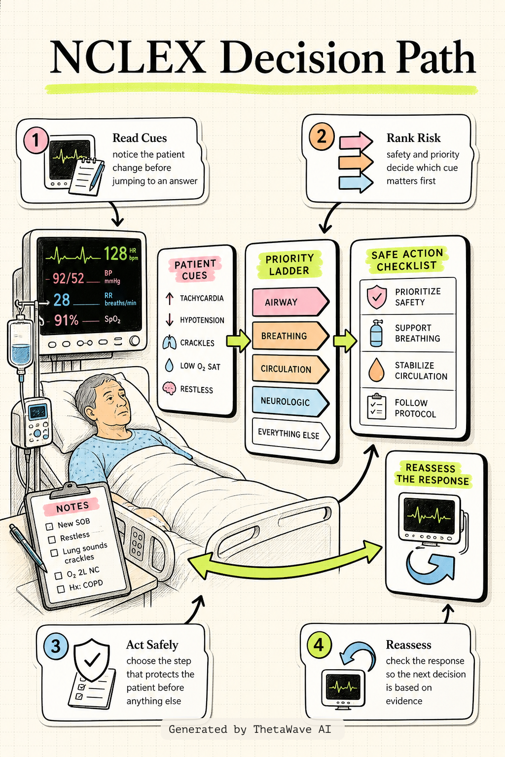 Infographic for Lab Values Nursing NCLEX Review