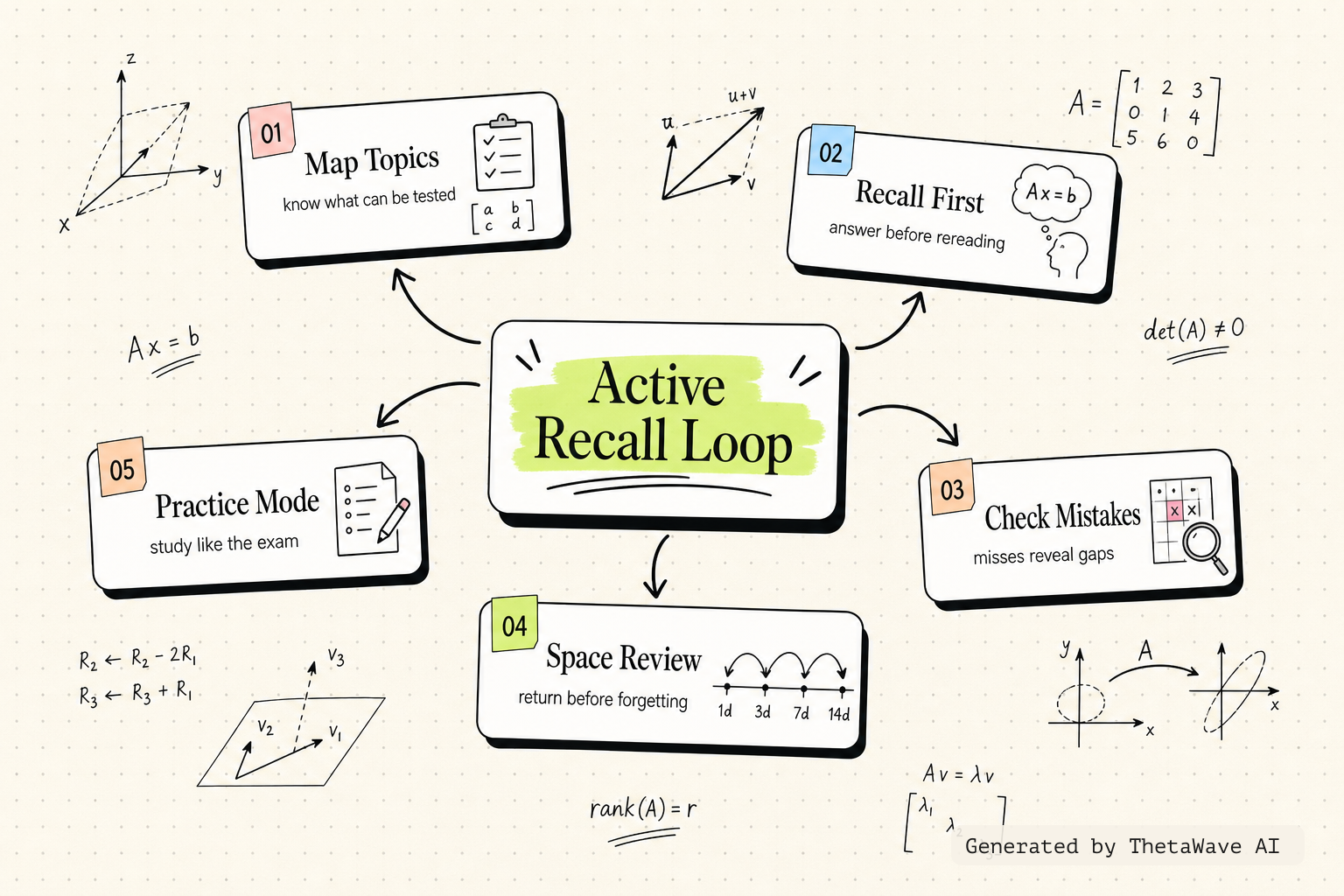 Mind map for Linear Algebra - Full College Course