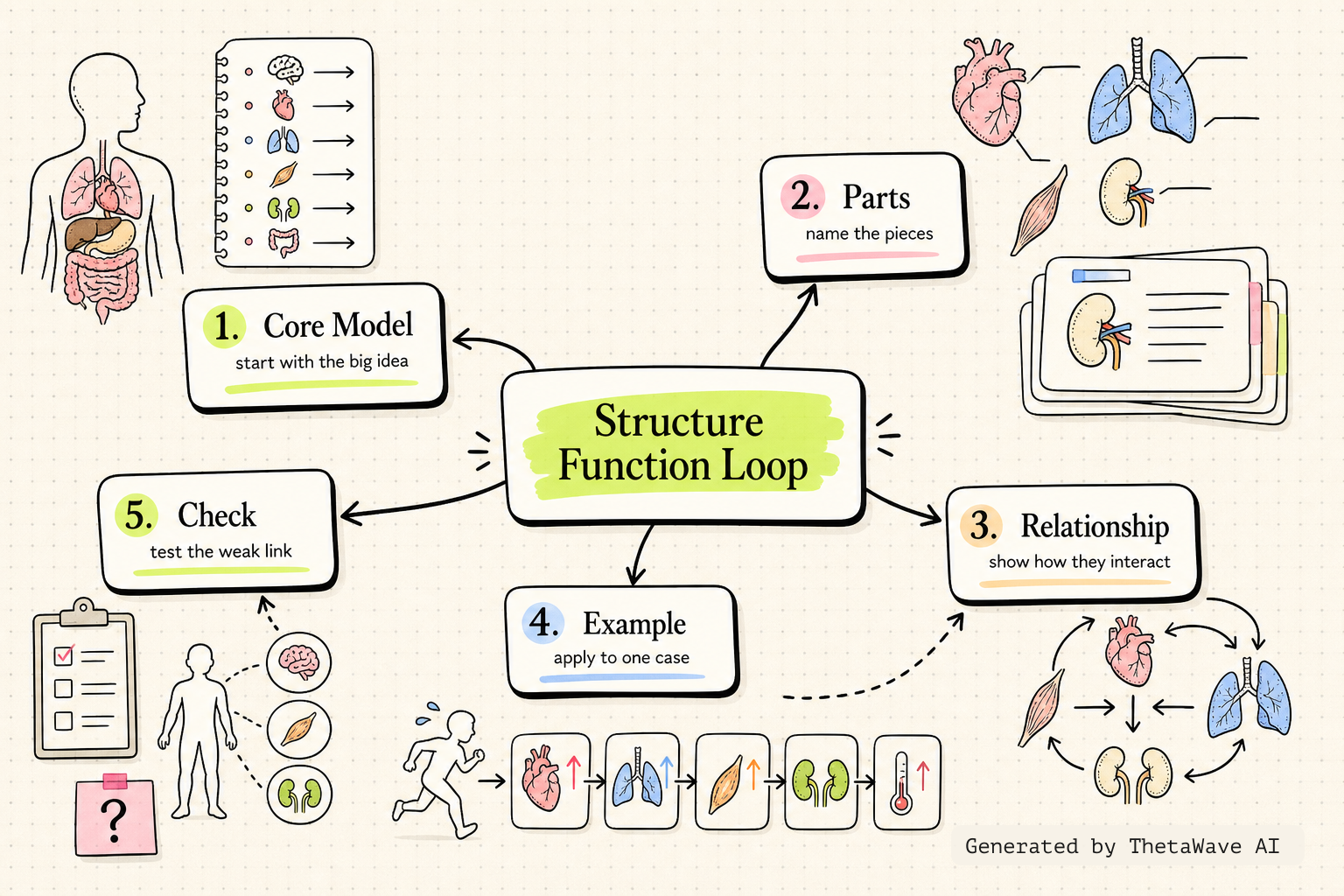 Mind map for MASSIVE Final Exam Review - Anatomy & Physiology 1
