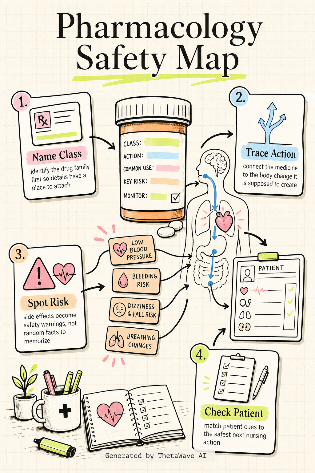 Infographic for Pharmacology Hack Series for Nursing Students