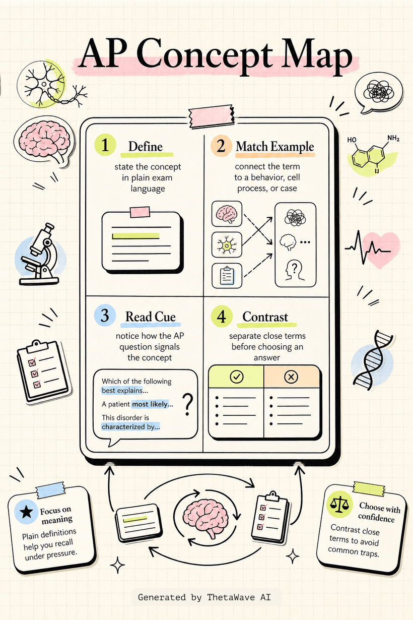 Infographic for Psychological Disorders Summary (AP Psychology Review Unit 5 Topic 4)