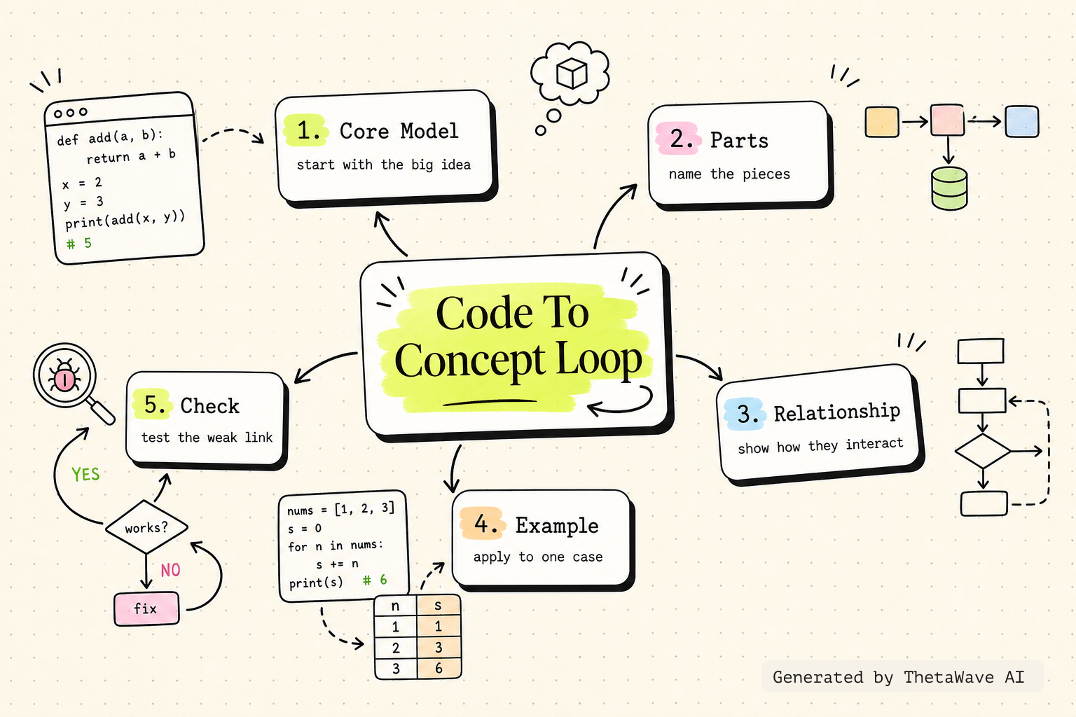 Mind map for Python Full Course for Beginners