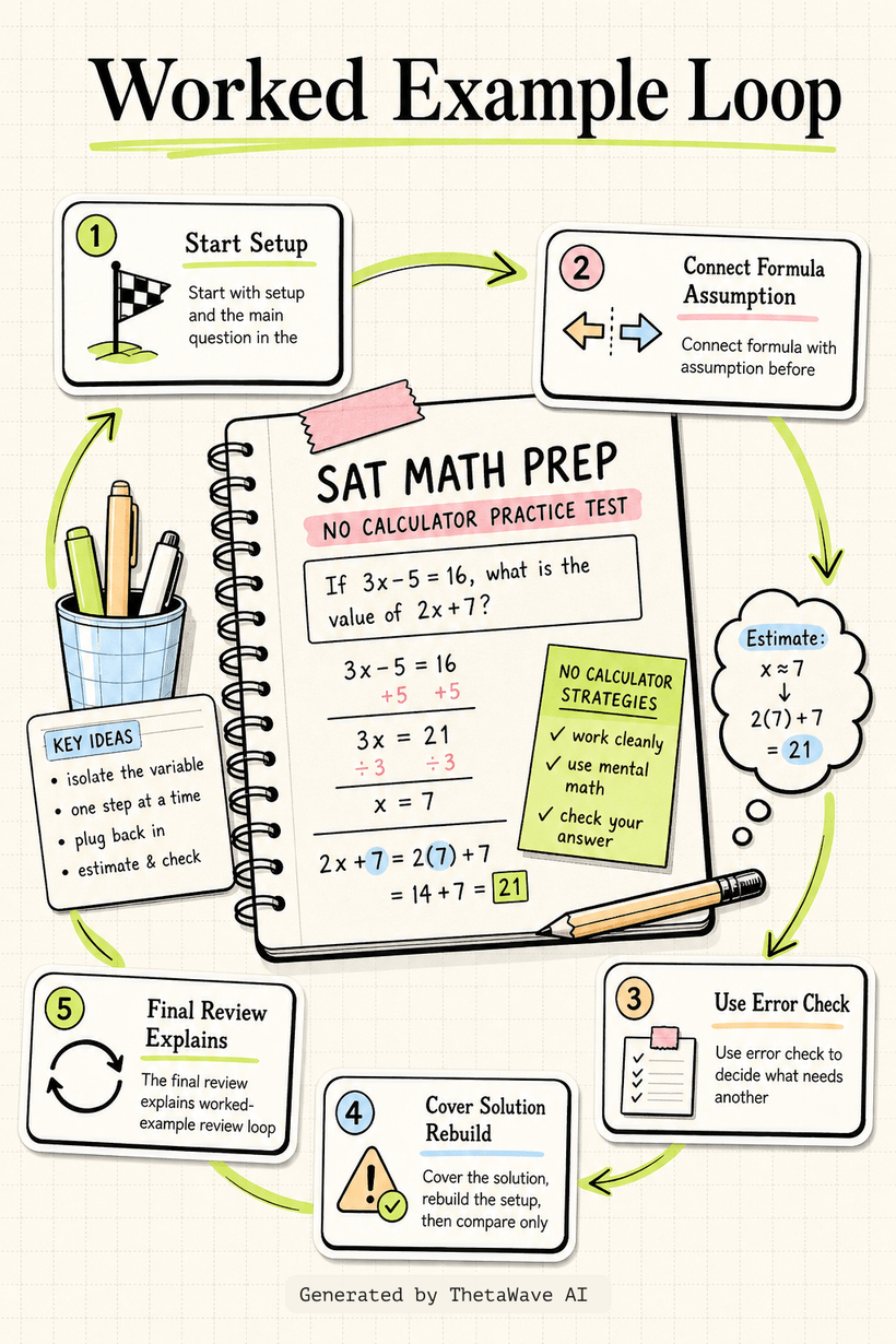Infographic for SAT Math Prep - No Calculator Practice Test 1