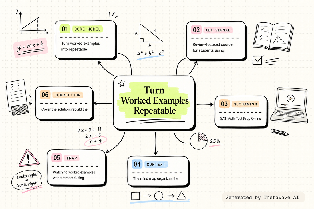 Mind map for SAT Math Test Prep Online Crash Course Algebra and Geometry Study Guide Review, Functions,Youtube