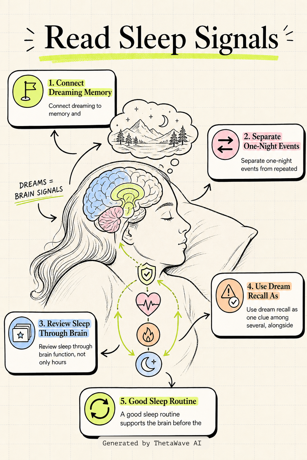 Infographic for Stanford Neuroscientist: Can't Remember Your Dreams? Your Brain May Be Warning You!