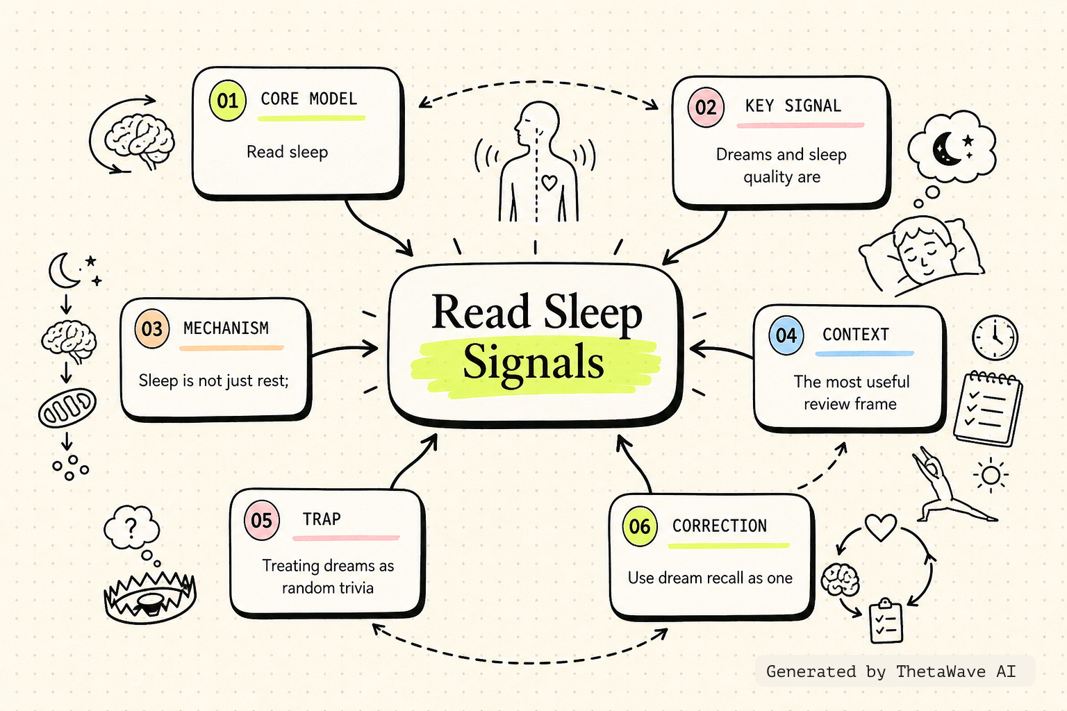 Mind map for Stanford Neuroscientist: Can't Remember Your Dreams? Your Brain May Be Warning You!