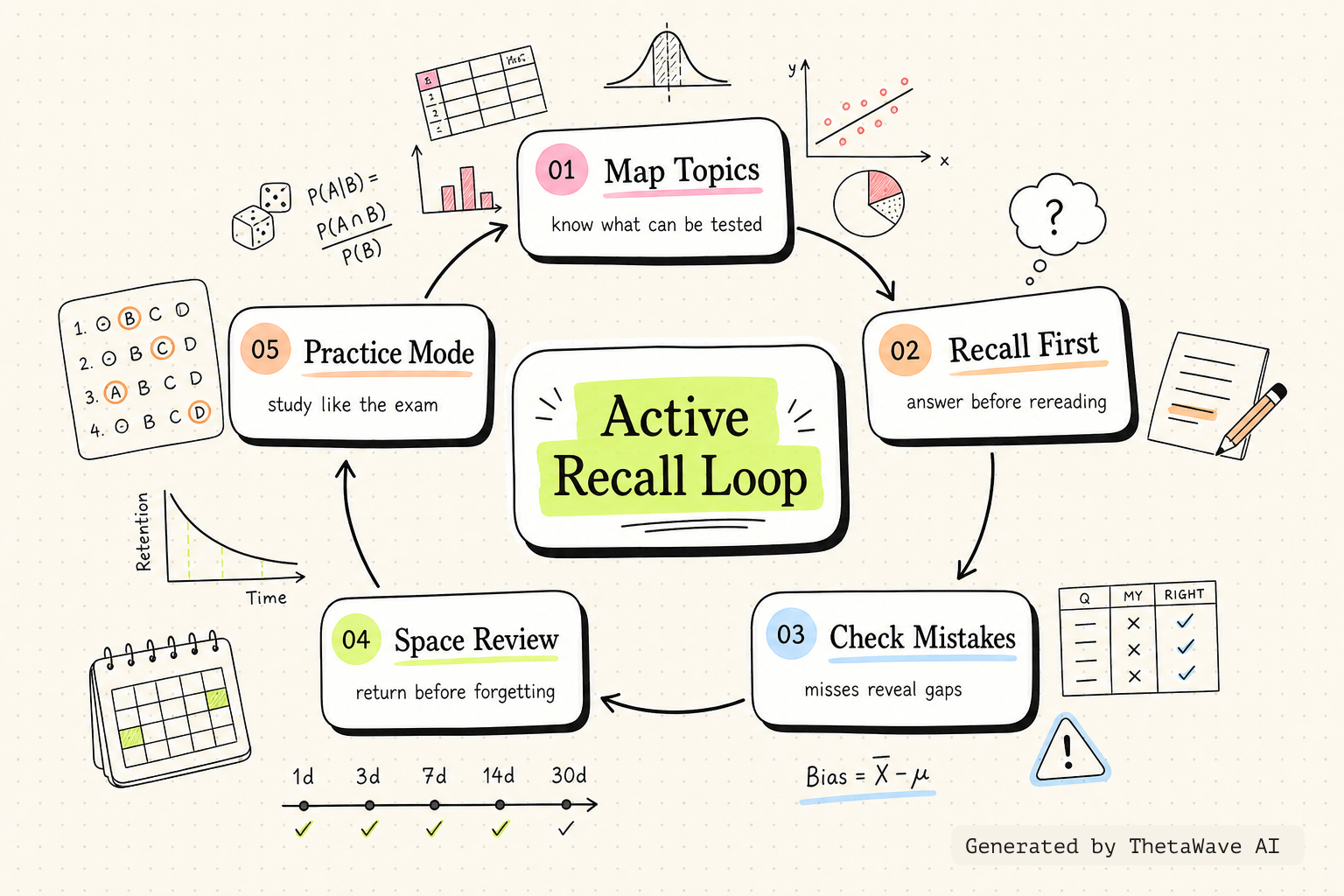 Mind map for Statistics - A Full University Course on Data Science Basics