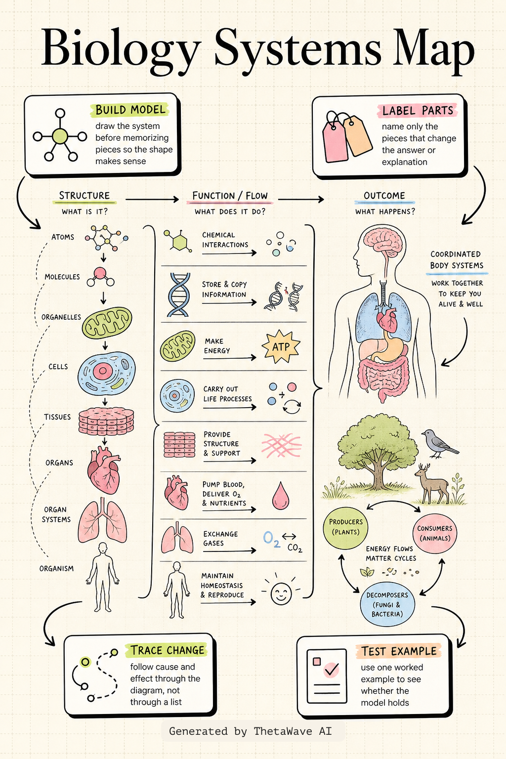 Infographic for Stroll Through the Playlist (a Biology Review)