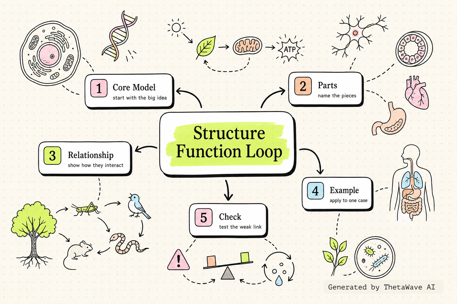 Mind map for Stroll Through the Playlist (a Biology Review)