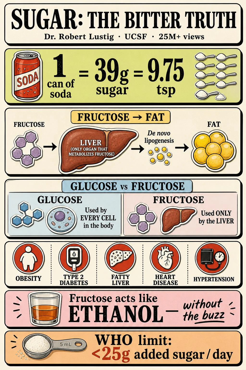 Infographic for Sugar: The Bitter Truth