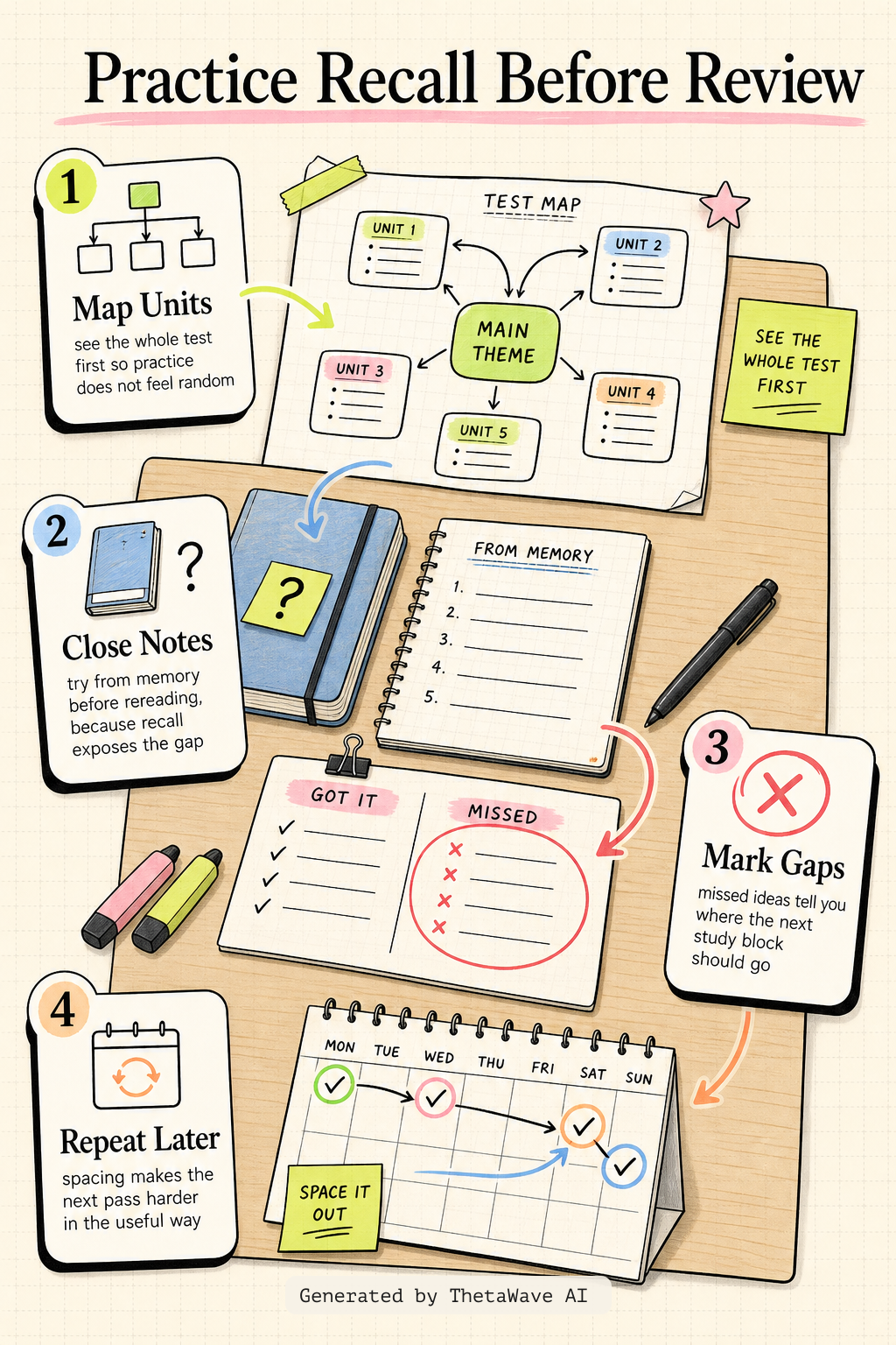 Infographic for The Most Powerful Way to Remember What You Study