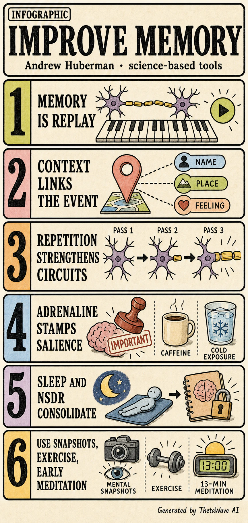 Infographic for Understand & Improve Memory Using Science-Based Tools