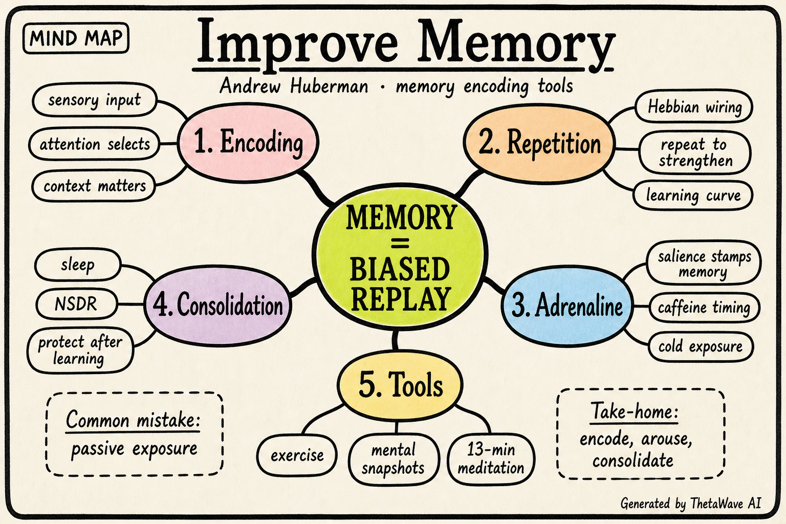 Mind map for Understand & Improve Memory Using Science-Based Tools
